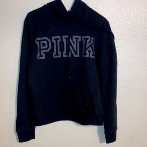 PINK- Black Pullover Hoodie